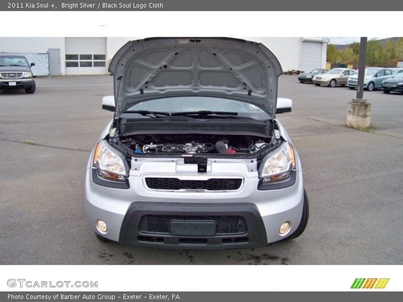 Bright Silver / Black Soul Logo Cloth 2011 Kia Soul +