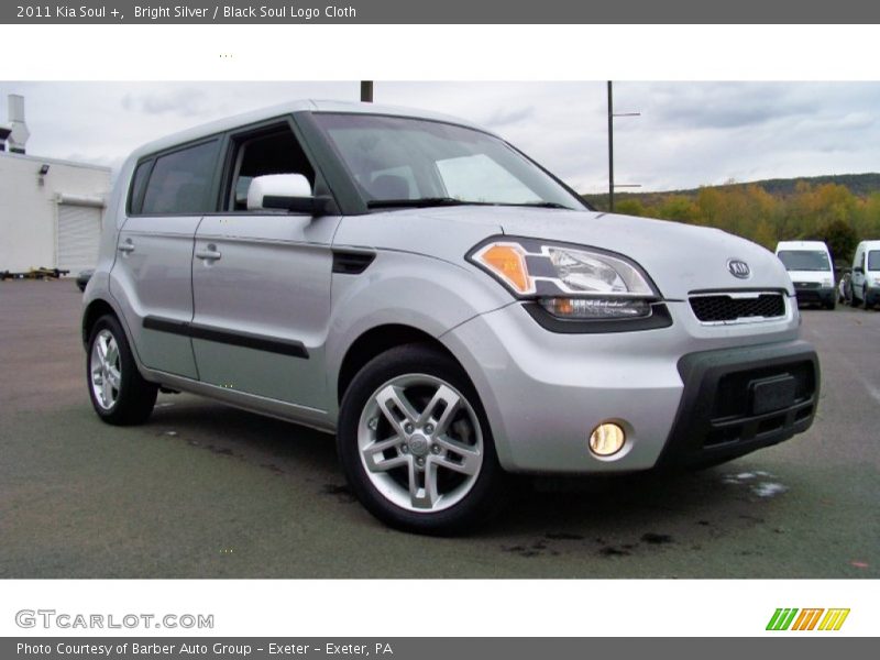Bright Silver / Black Soul Logo Cloth 2011 Kia Soul +
