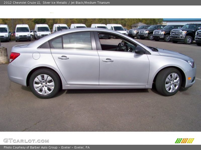 Silver Ice Metallic / Jet Black/Medium Titanium 2012 Chevrolet Cruze LS