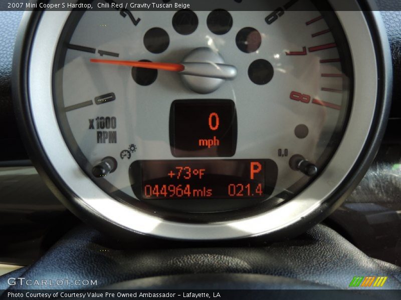 Chili Red / Gravity Tuscan Beige 2007 Mini Cooper S Hardtop