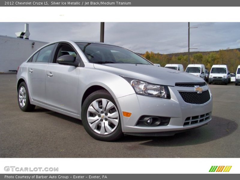 Silver Ice Metallic / Jet Black/Medium Titanium 2012 Chevrolet Cruze LS