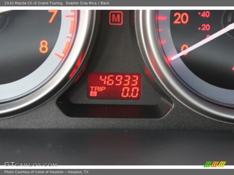 Dolphin Gray Mica / Black 2010 Mazda CX-9 Grand Touring