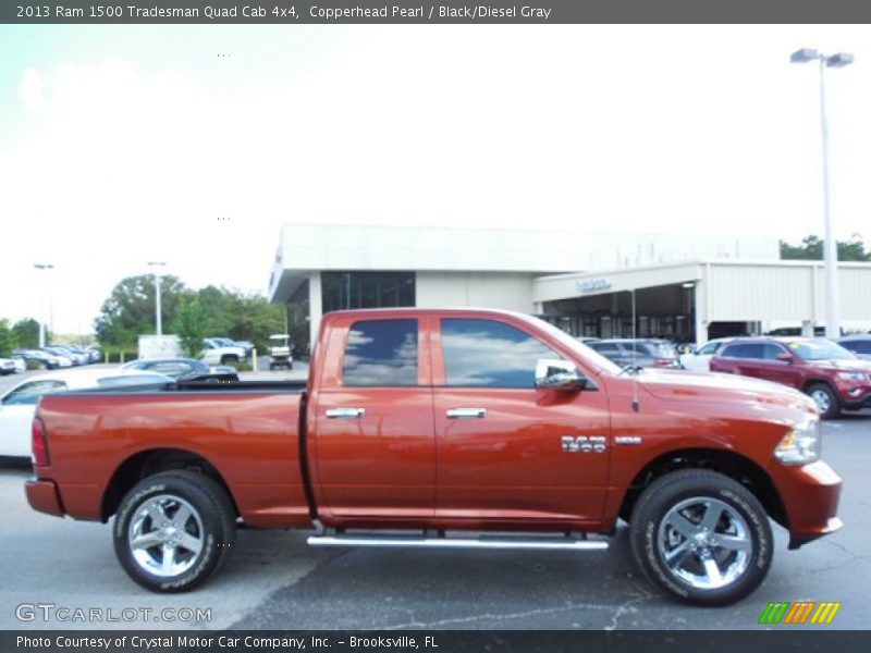 Copperhead Pearl / Black/Diesel Gray 2013 Ram 1500 Tradesman Quad Cab 4x4