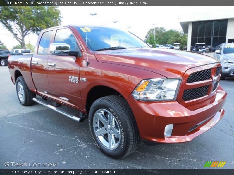 Copperhead Pearl / Black/Diesel Gray 2013 Ram 1500 Tradesman Quad Cab 4x4