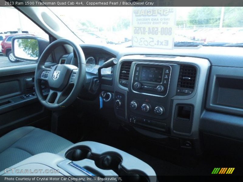 Copperhead Pearl / Black/Diesel Gray 2013 Ram 1500 Tradesman Quad Cab 4x4
