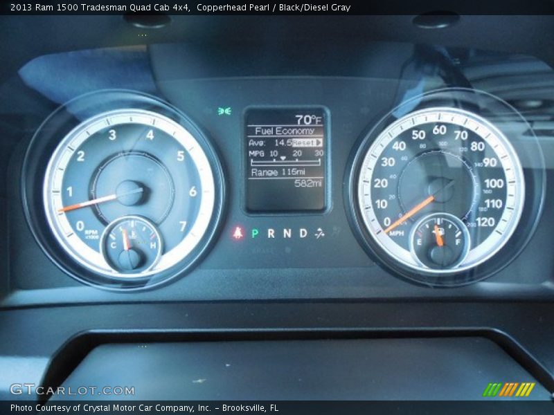 Copperhead Pearl / Black/Diesel Gray 2013 Ram 1500 Tradesman Quad Cab 4x4