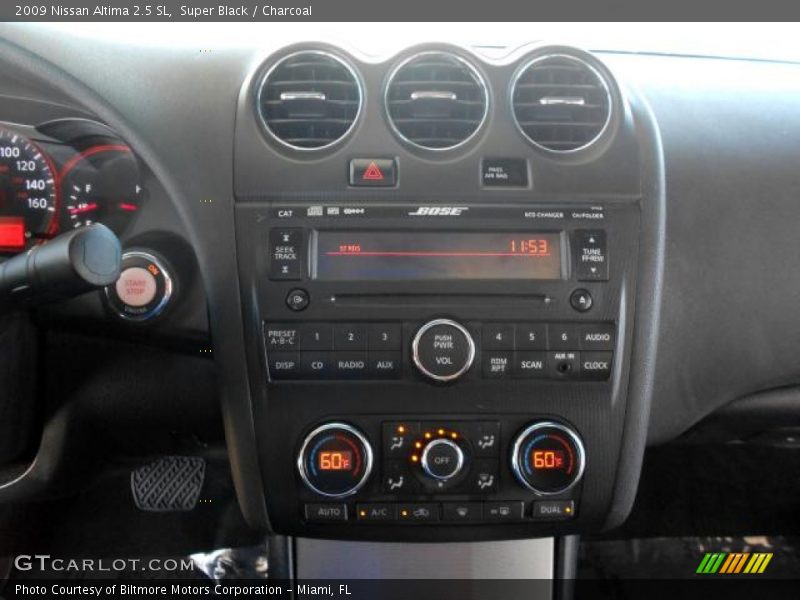 Super Black / Charcoal 2009 Nissan Altima 2.5 SL