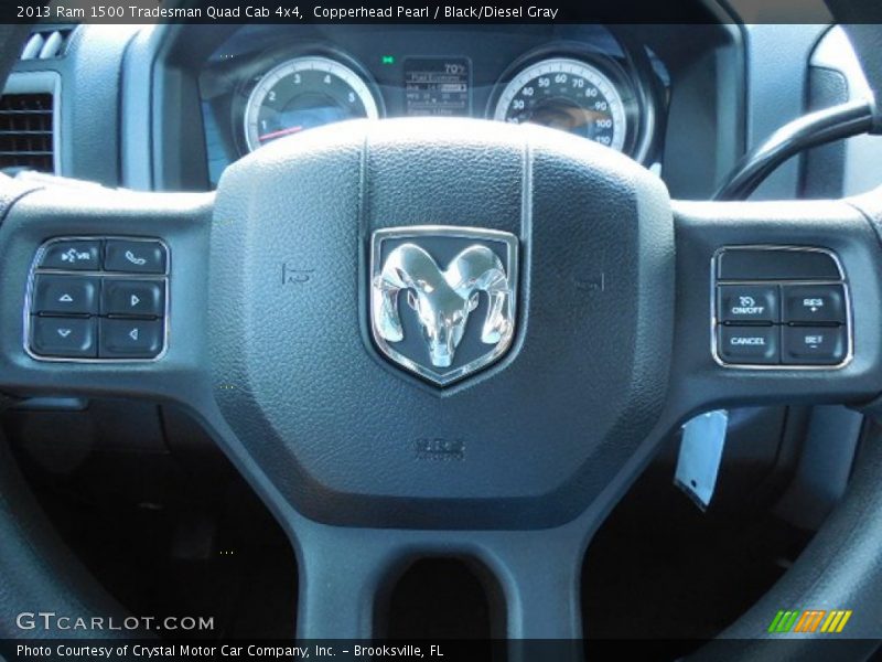 Copperhead Pearl / Black/Diesel Gray 2013 Ram 1500 Tradesman Quad Cab 4x4