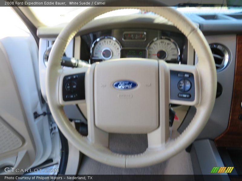White Suede / Camel 2008 Ford Expedition Eddie Bauer