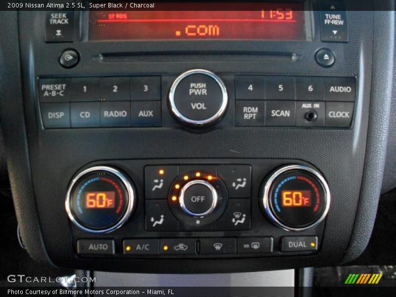 Super Black / Charcoal 2009 Nissan Altima 2.5 SL