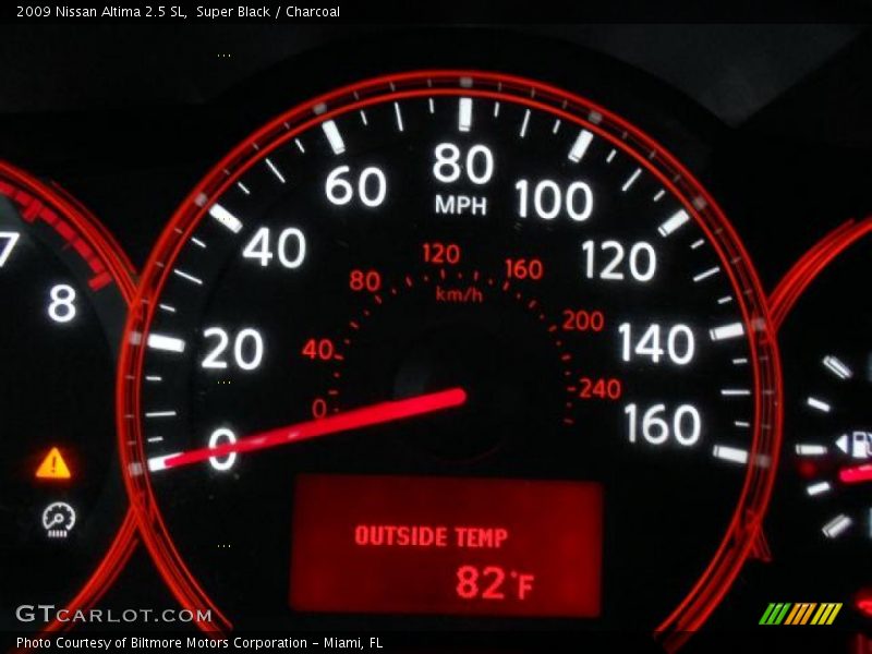 Super Black / Charcoal 2009 Nissan Altima 2.5 SL