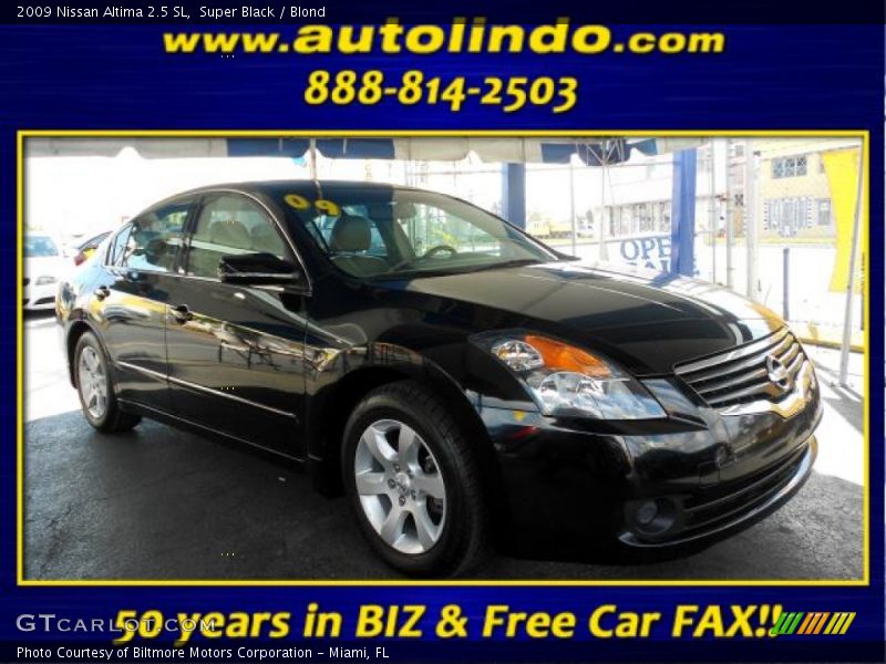 Super Black / Blond 2009 Nissan Altima 2.5 SL