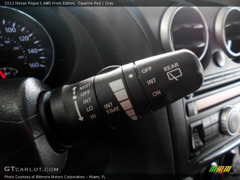 Cayenne Red / Gray 2011 Nissan Rogue S AWD Krom Edition