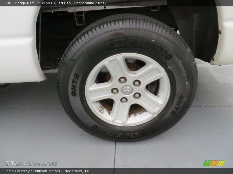 Bright White / Khaki 2008 Dodge Ram 1500 SXT Quad Cab