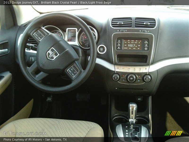 Brilliant Black Crystal Pearl / Black/Light Frost Beige 2013 Dodge Journey SXT