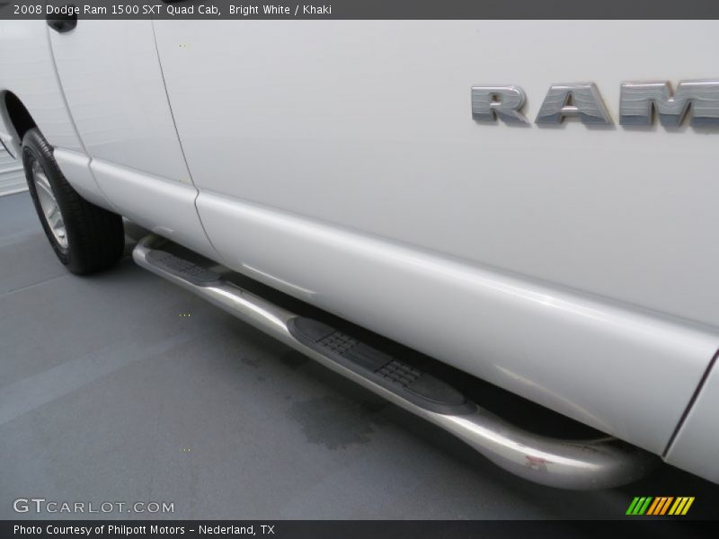 Bright White / Khaki 2008 Dodge Ram 1500 SXT Quad Cab