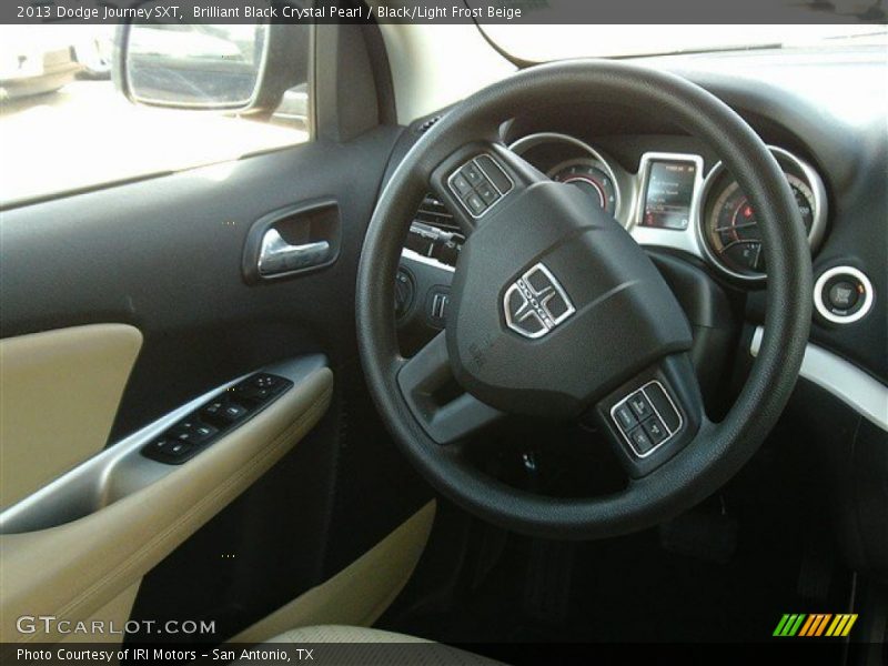 Brilliant Black Crystal Pearl / Black/Light Frost Beige 2013 Dodge Journey SXT