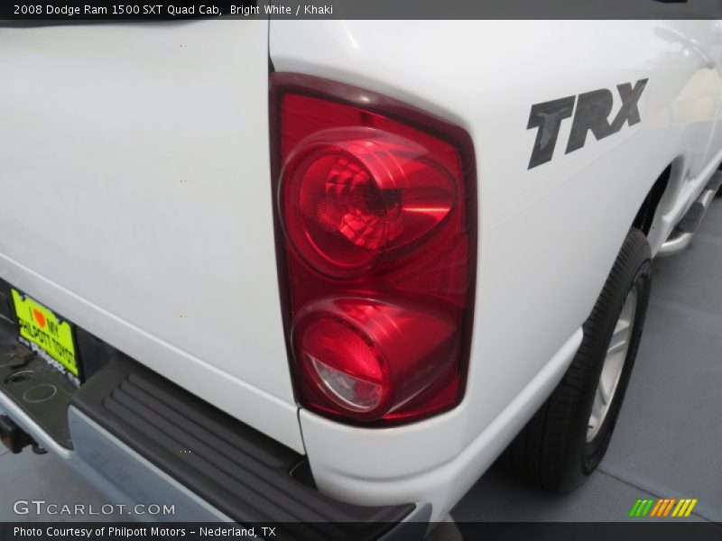 Bright White / Khaki 2008 Dodge Ram 1500 SXT Quad Cab