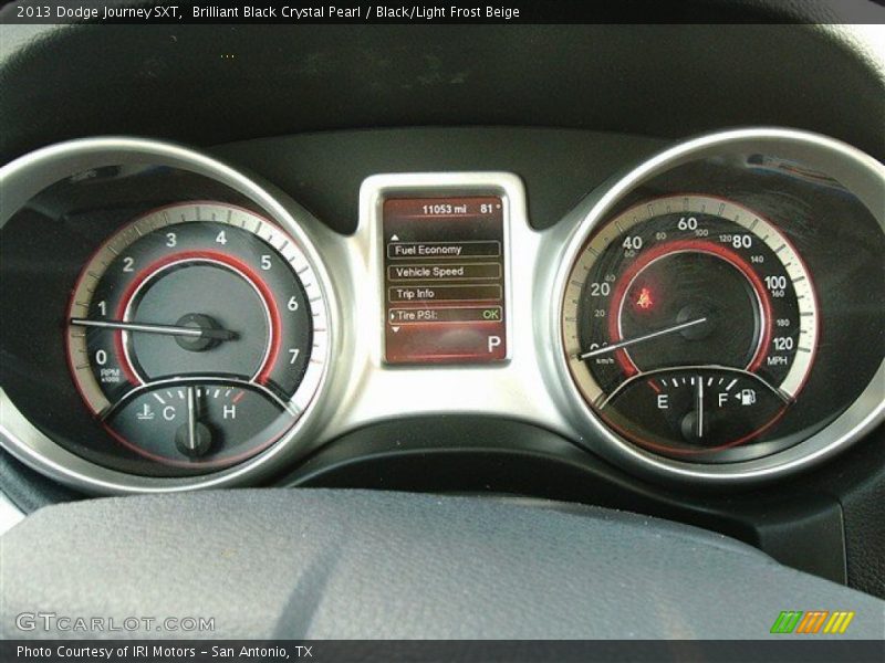 Brilliant Black Crystal Pearl / Black/Light Frost Beige 2013 Dodge Journey SXT