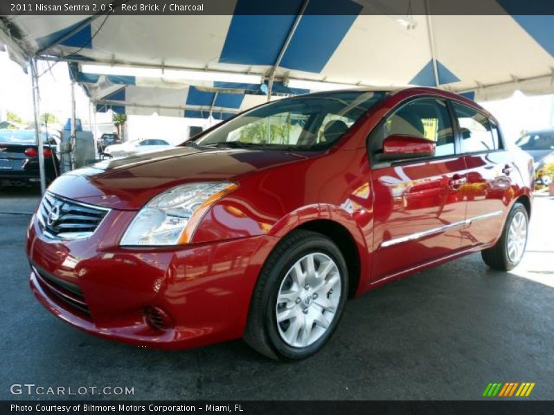 Red Brick / Charcoal 2011 Nissan Sentra 2.0 S