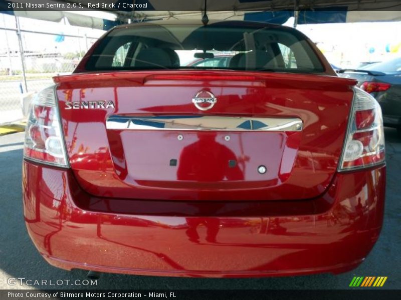 Red Brick / Charcoal 2011 Nissan Sentra 2.0 S