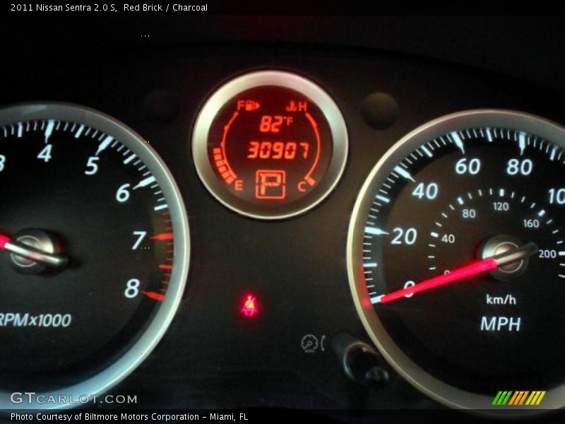 Red Brick / Charcoal 2011 Nissan Sentra 2.0 S