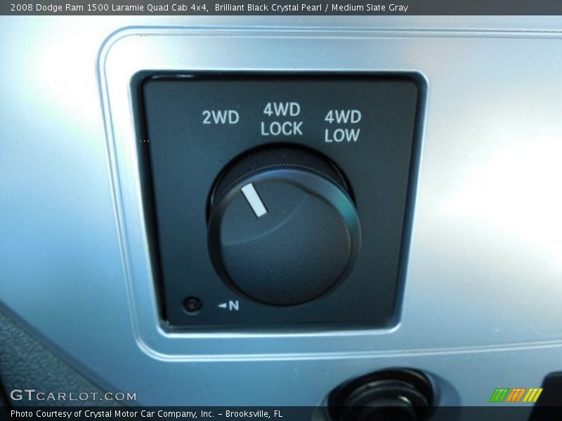 Brilliant Black Crystal Pearl / Medium Slate Gray 2008 Dodge Ram 1500 Laramie Quad Cab 4x4