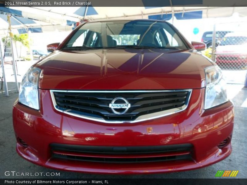 Red Brick / Charcoal 2011 Nissan Sentra 2.0 S