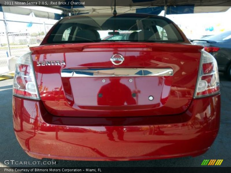 Red Brick / Charcoal 2011 Nissan Sentra 2.0 S