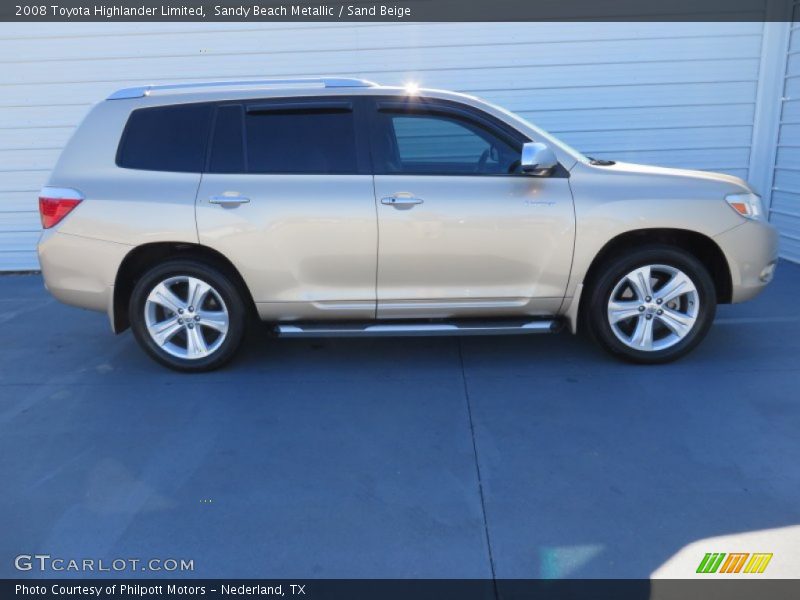 Sandy Beach Metallic / Sand Beige 2008 Toyota Highlander Limited