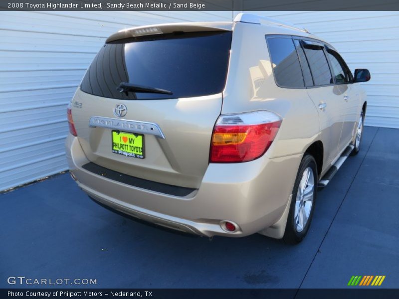 Sandy Beach Metallic / Sand Beige 2008 Toyota Highlander Limited