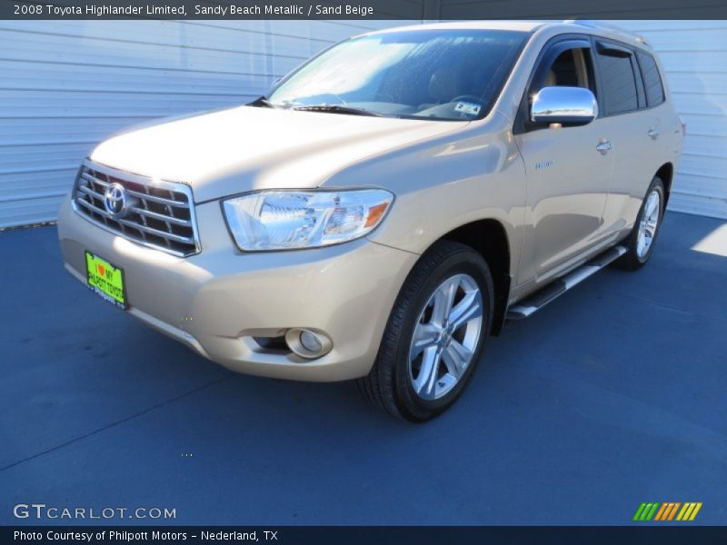 Sandy Beach Metallic / Sand Beige 2008 Toyota Highlander Limited