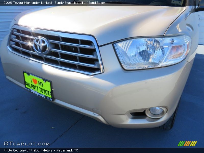 Sandy Beach Metallic / Sand Beige 2008 Toyota Highlander Limited