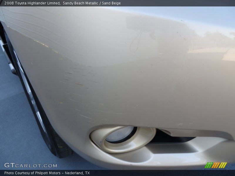 Sandy Beach Metallic / Sand Beige 2008 Toyota Highlander Limited