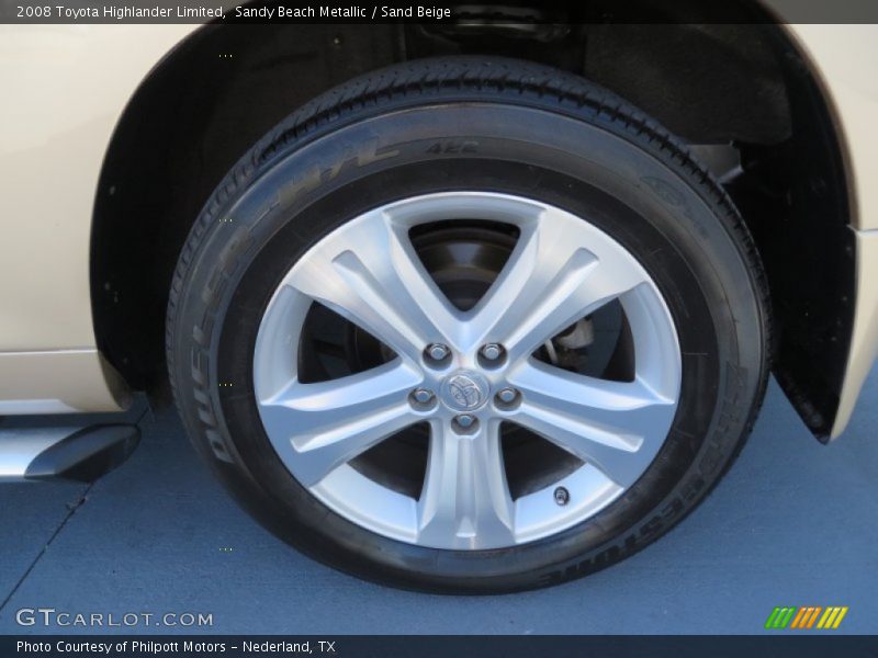 Sandy Beach Metallic / Sand Beige 2008 Toyota Highlander Limited