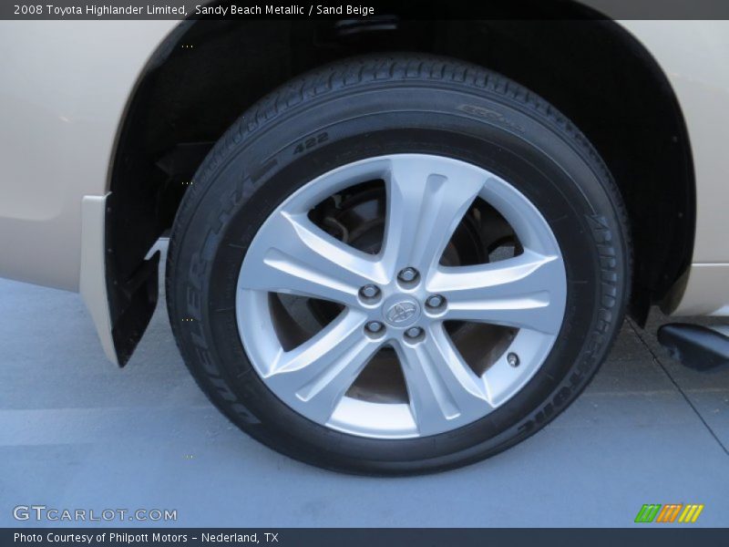 Sandy Beach Metallic / Sand Beige 2008 Toyota Highlander Limited