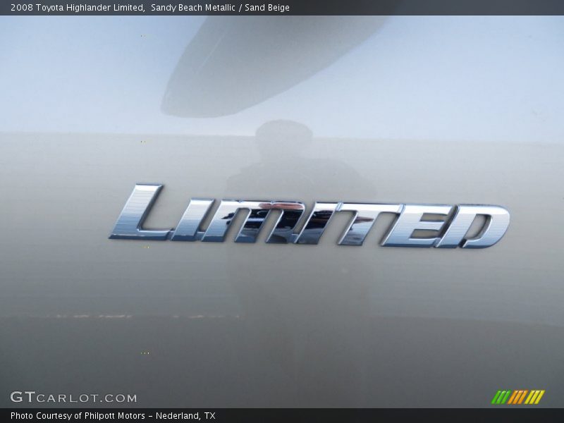 Sandy Beach Metallic / Sand Beige 2008 Toyota Highlander Limited
