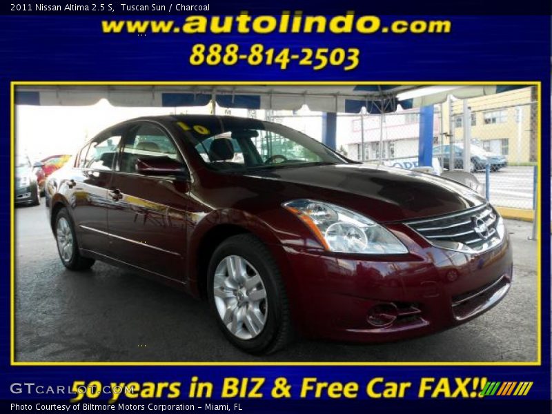 Tuscan Sun / Charcoal 2011 Nissan Altima 2.5 S
