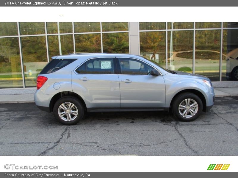 Silver Topaz Metallic / Jet Black 2014 Chevrolet Equinox LS AWD