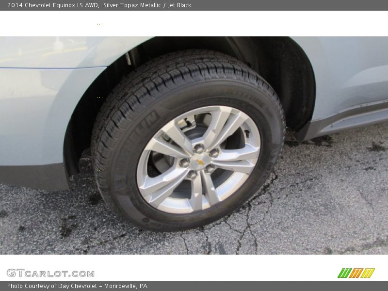 Silver Topaz Metallic / Jet Black 2014 Chevrolet Equinox LS AWD
