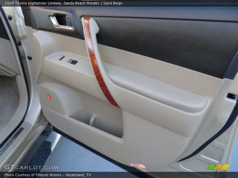 Sandy Beach Metallic / Sand Beige 2008 Toyota Highlander Limited