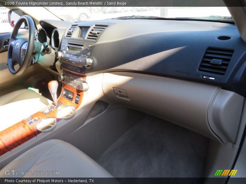 Sandy Beach Metallic / Sand Beige 2008 Toyota Highlander Limited