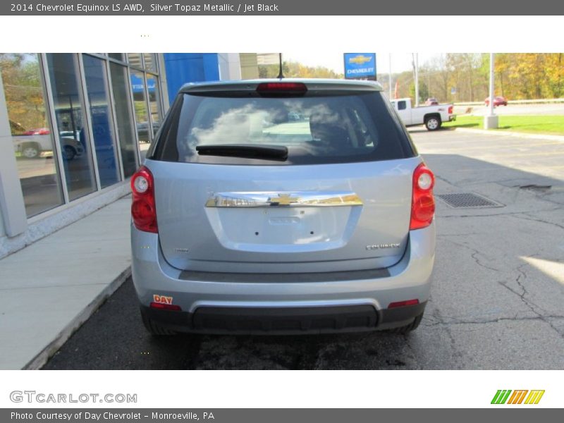 Silver Topaz Metallic / Jet Black 2014 Chevrolet Equinox LS AWD