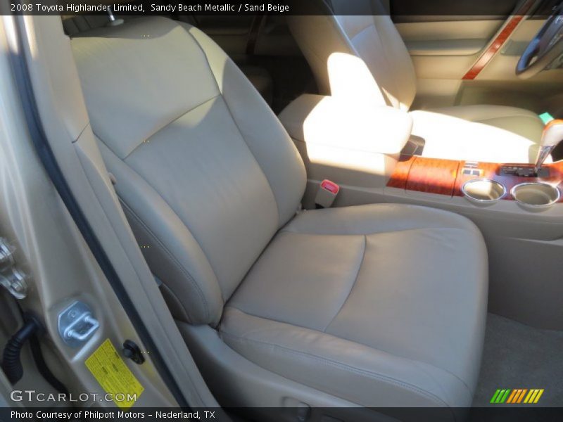 Sandy Beach Metallic / Sand Beige 2008 Toyota Highlander Limited