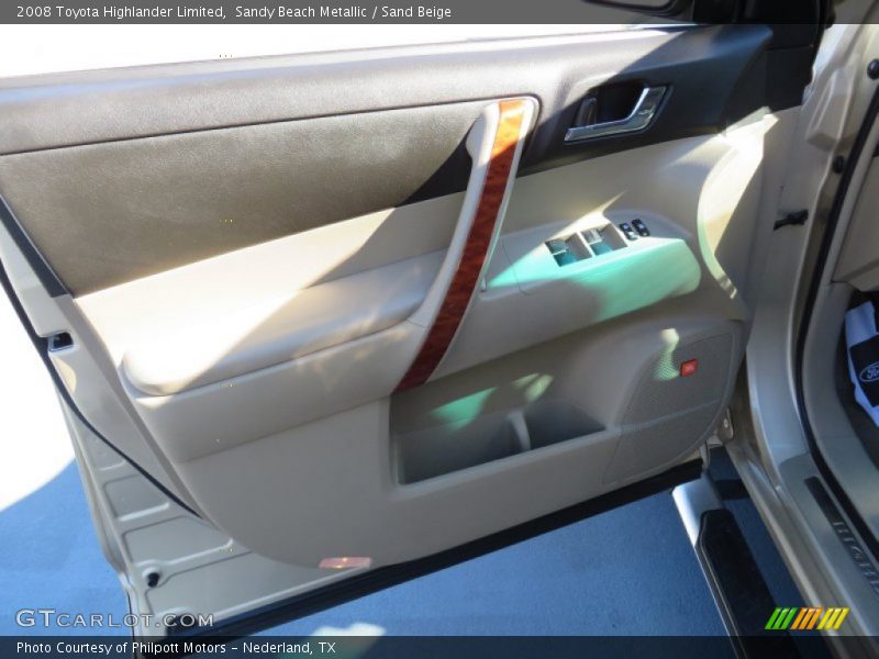 Sandy Beach Metallic / Sand Beige 2008 Toyota Highlander Limited