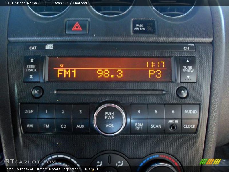 Tuscan Sun / Charcoal 2011 Nissan Altima 2.5 S