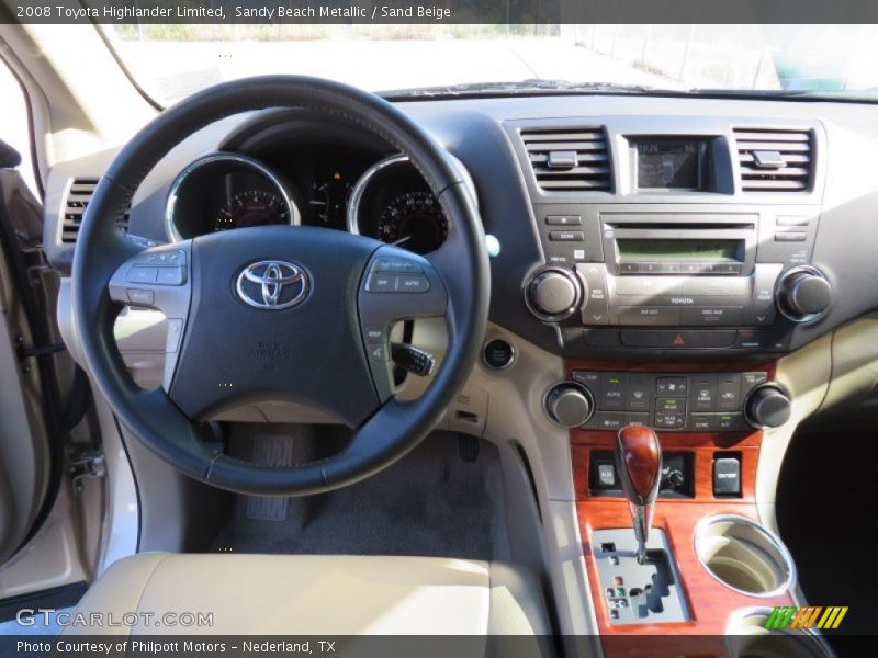 Sandy Beach Metallic / Sand Beige 2008 Toyota Highlander Limited