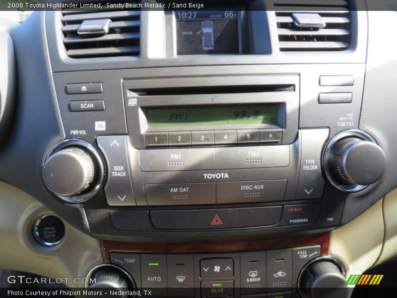 Sandy Beach Metallic / Sand Beige 2008 Toyota Highlander Limited