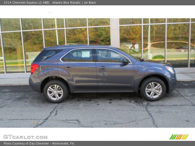 Atlantis Blue Metallic / Jet Black 2014 Chevrolet Equinox LS AWD