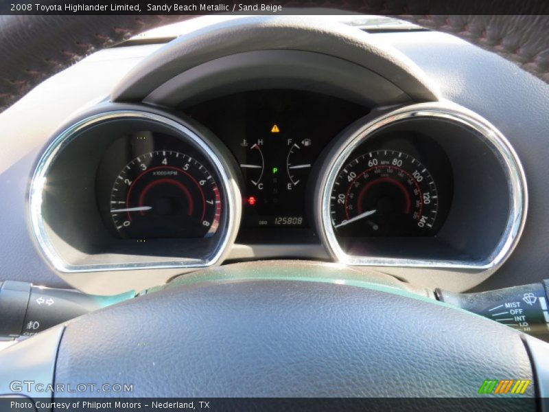 Sandy Beach Metallic / Sand Beige 2008 Toyota Highlander Limited